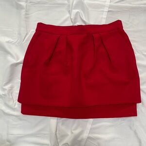 Maje red mini skirt
